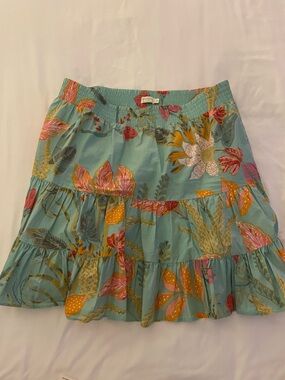 Spartina Women's Floral Tiered Mini Skirt
